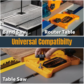 POWERTEC kit contents include spacers and bolts for stackable setups.