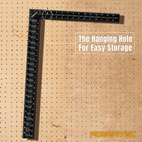 POWERTEC Framing Square ideal for woodworking applications on the benchtop.