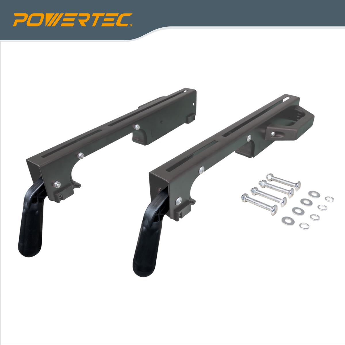 POWERTEC miter saw stand supports up to 330 lbs for heavy benchtop tools