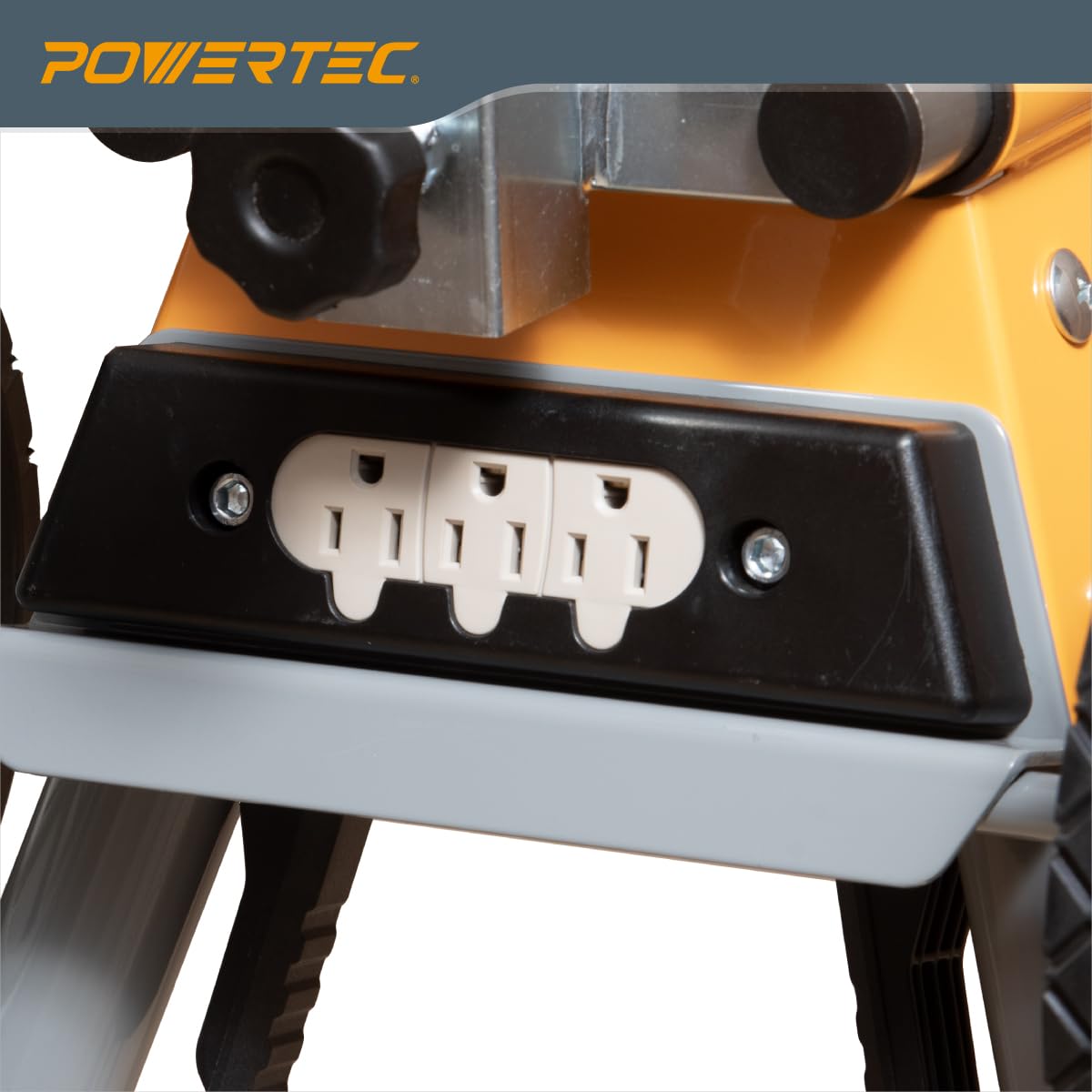 POWERTEC miter saw stand universal brackets fit most 10 and 12 inch saws