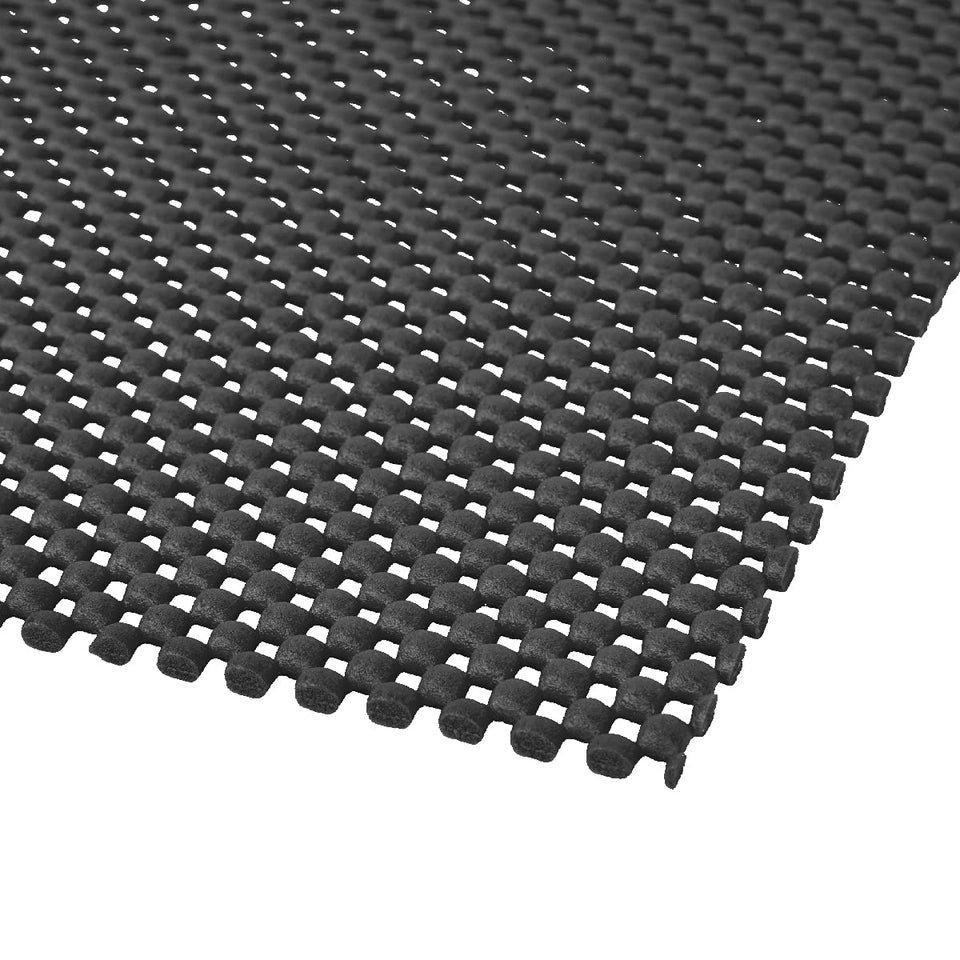 POWERTEC non-slip mat on a 24x48 bench pad offering firm grip for routing and sanding.