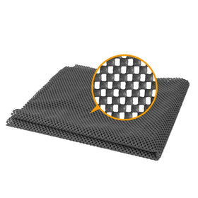 POWERTEC non-slip mat on a workbench surface for stable carving and planing.