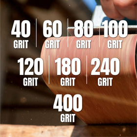 POWERTEC 10-piece 80 grit belt pack ready for projects