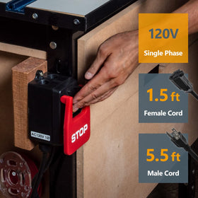 POWERTEC paddle switch compatibility with table saws and routers