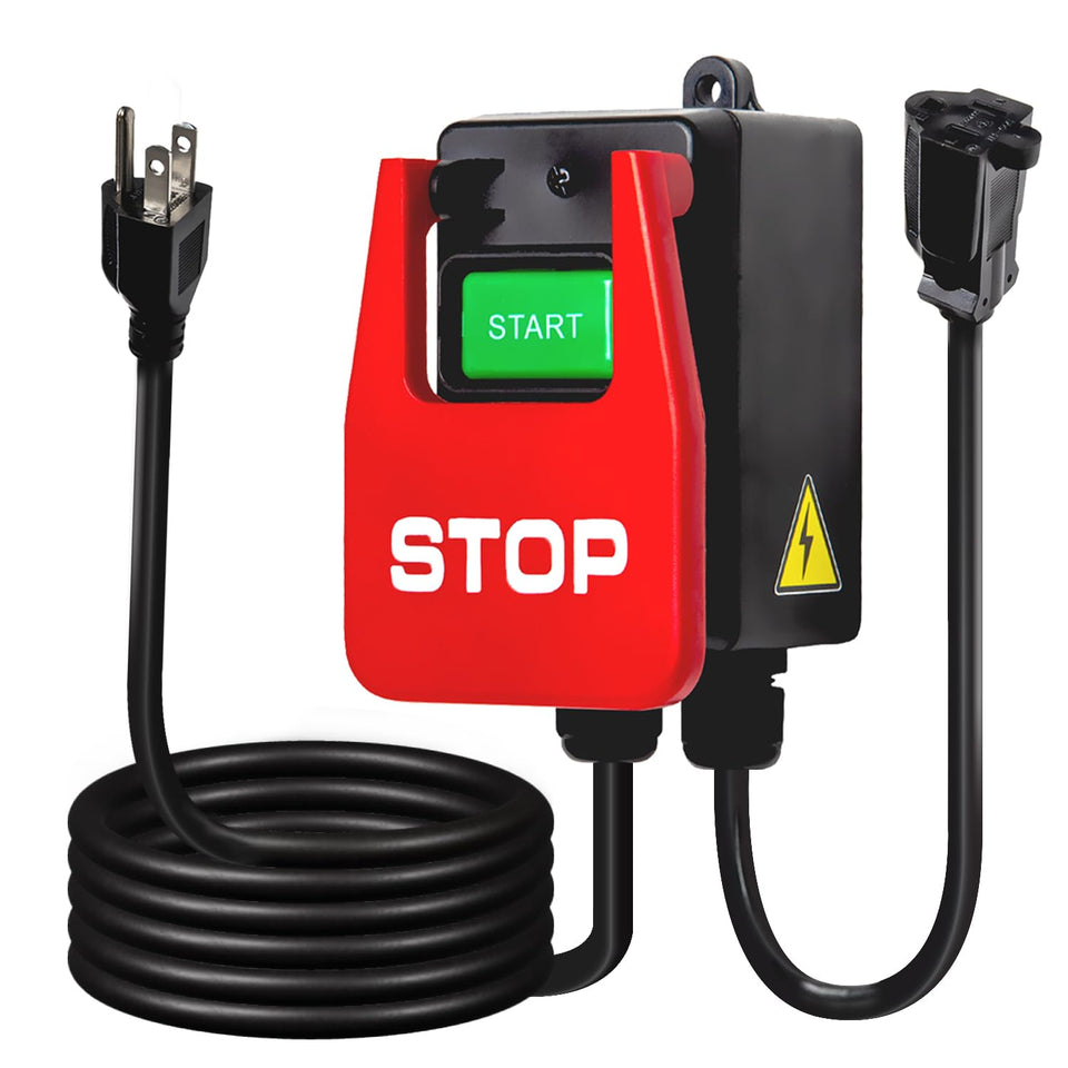 POWERTEC paddle switch front view showing hands-free control