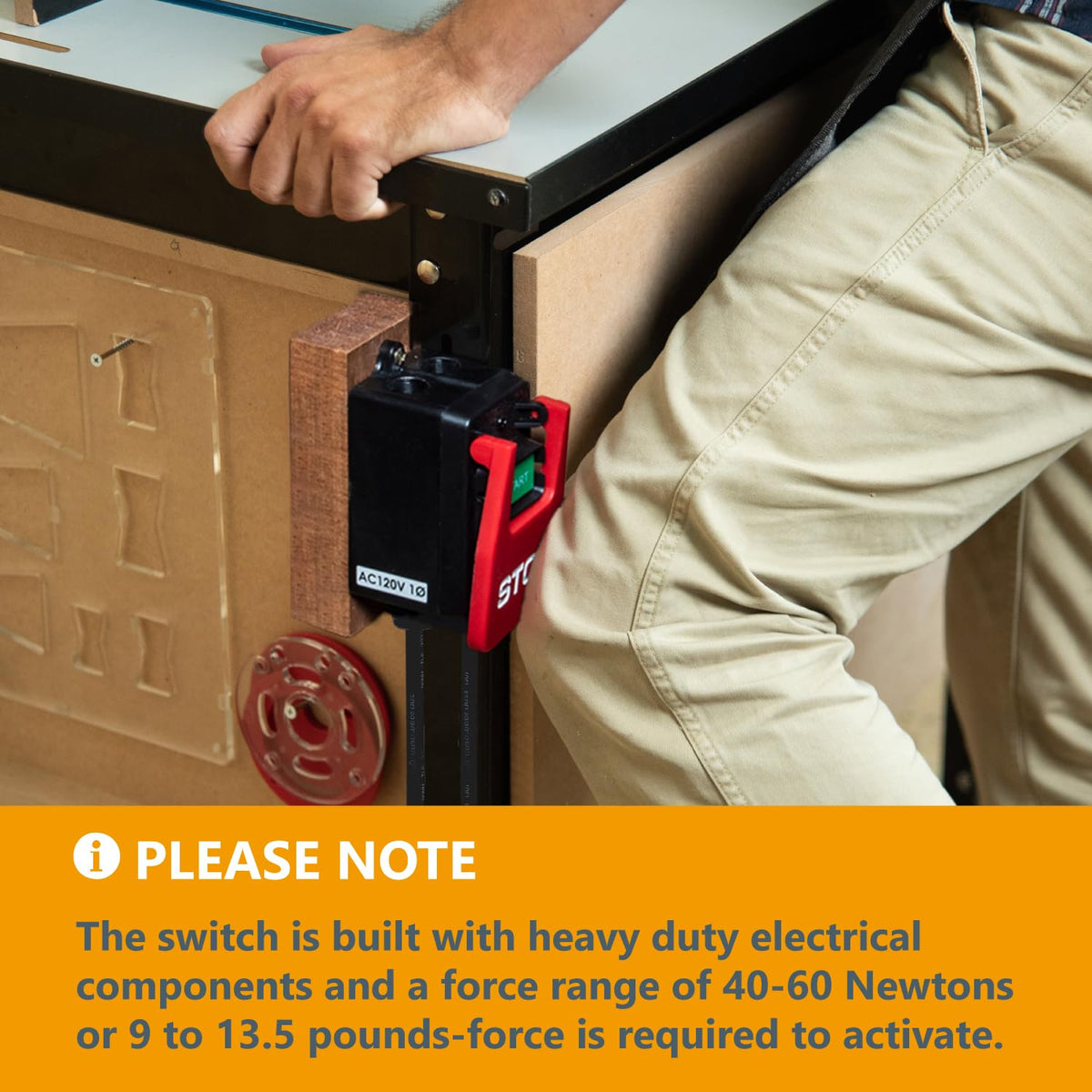 POWERTEC paddle switch installation; plug-and-play mounting