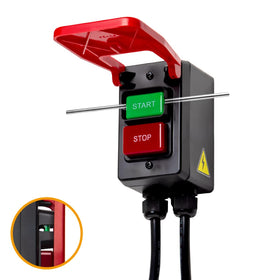 POWERTEC paddle switch side mount ready for table saw setup