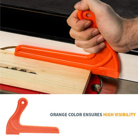 POWERTEC straight push stick for narrow spaces ensures safe blade guidance.