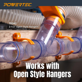 PowerTEC clear pipe in workshop illustrates lightweight, rigid design.