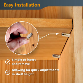 Flat spoon design for smooth 1/4-inch hole insertion.