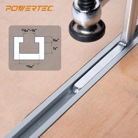 POWERTEC secure clamping action keeps pieces steady during routing and sanding