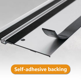 POWERTEC self-adhesive installation strip enables quick, tool-free attachment on rails