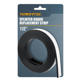 POWERTEC splinter guard replacement strip 118-inch close-up for clean edge cuts