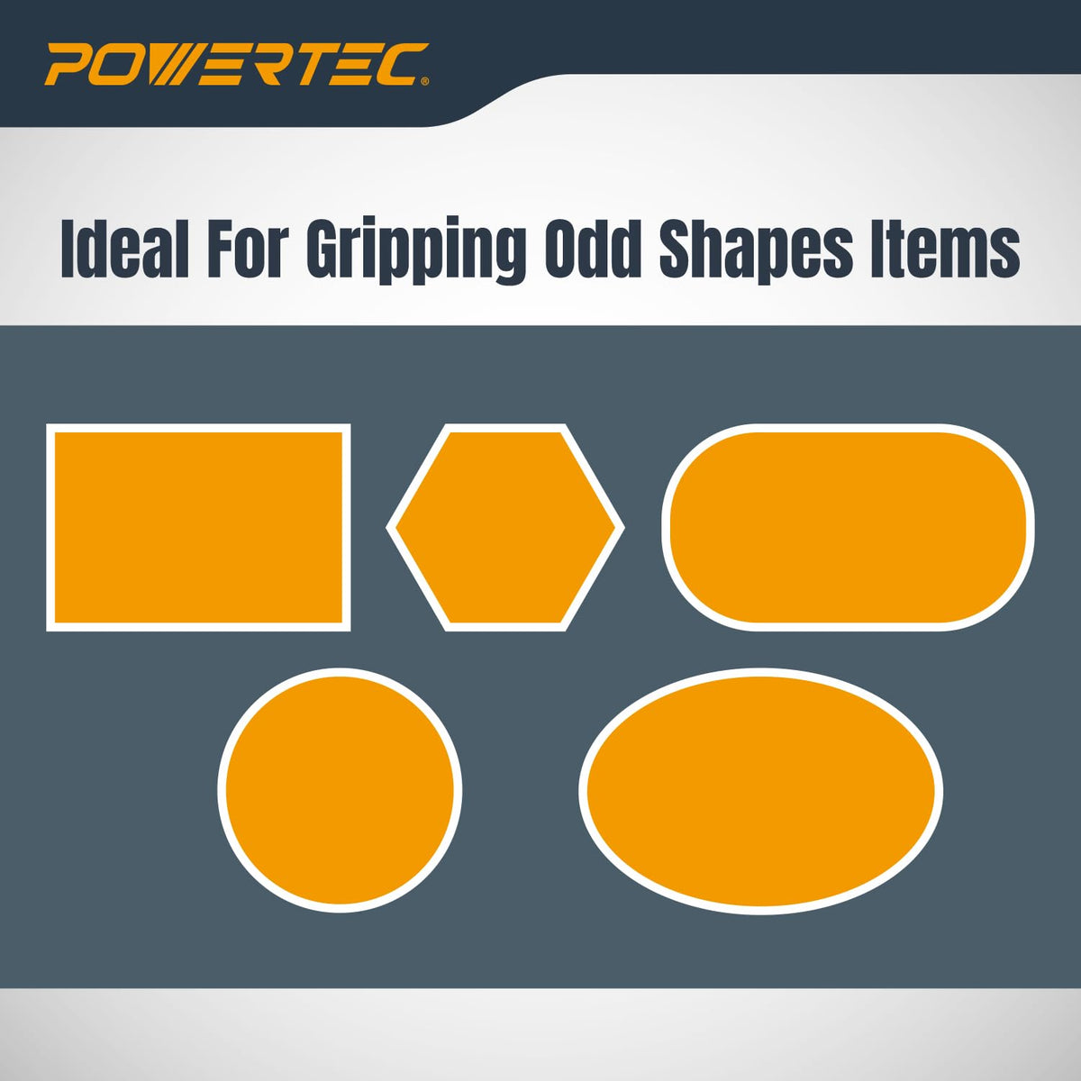 POWERTEC strap clamp ergonomic design reducing fatigue during use