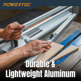 POWERTEC 0–15° taper range supports versatile projects and gradual shifts.