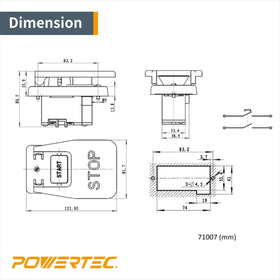 POWERTEC wiring diagram included to simplify installation.