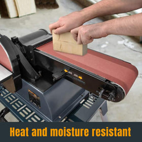 POWERTEC belt backing and seams designed for durability during sanding