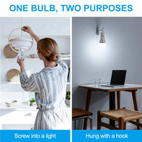 Powfloven bulb fits standard E26 bases for easy lamp upgrades.