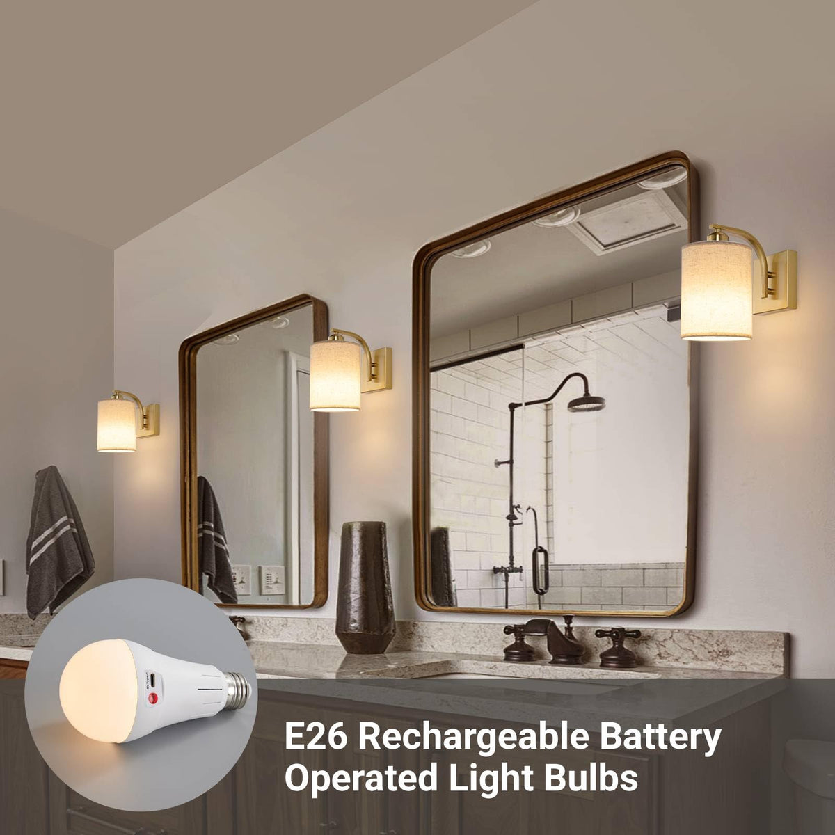 Powfloven Gold USB chargeable bulb simplifies maintenance and charging