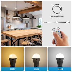 Powfloven USB-C rechargeable bulb saves money and reduces waste.