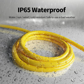 Powgrn plug with strain relief design reduces wear during bending.