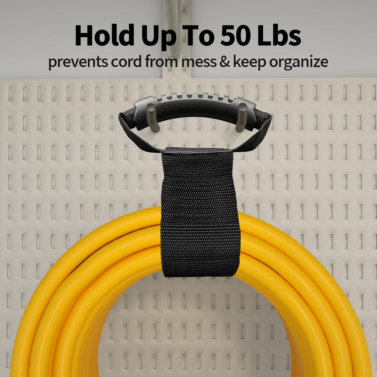 Powgrn bright yellow cord enhances visibility and safety on worksites.
