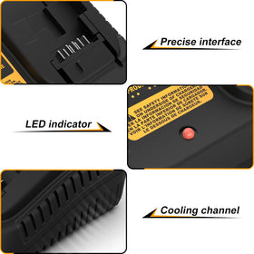 Powilling 12V DCB120 charging port view, fast recharging potential.