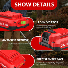 Powilling 20V Max charger CB102S highlighting fast charging.