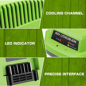 Powilling charger demonstrates 2Ah fast-charge capability for quick top-ups.