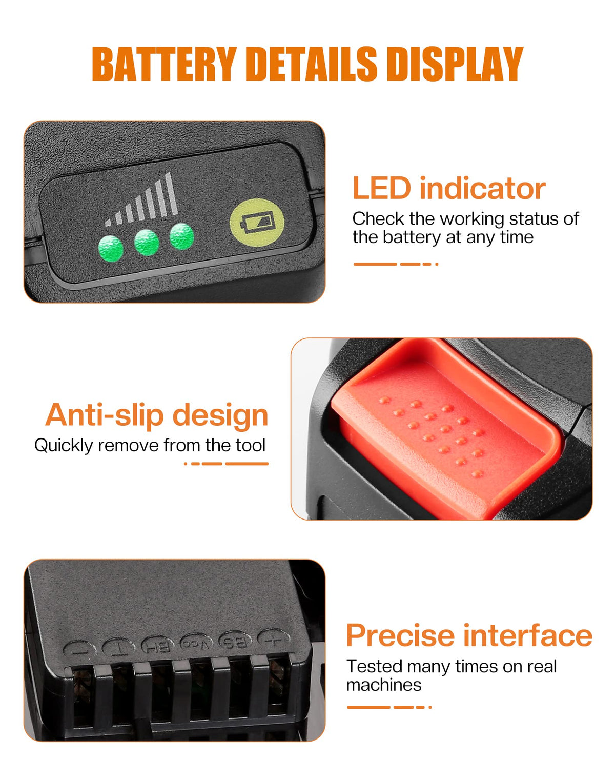 Powilling 2-Pack 3.5Ah 20V batteries stacked as a backup set