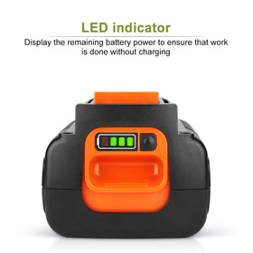 Powilling battery charging compatibility with Black & Decker chargers for 36V/40V systems.