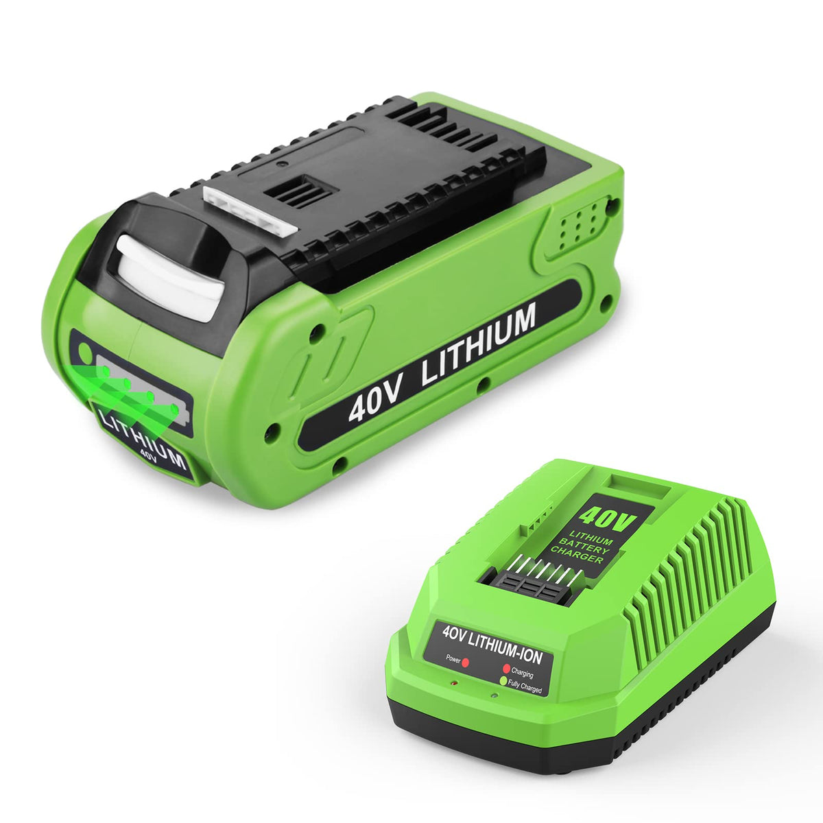 Powilling 40V battery compatible with many GreenWorks models