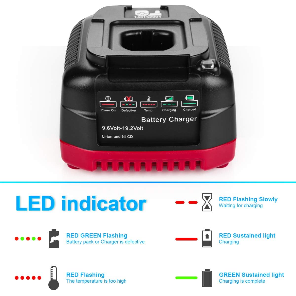 Powilling Craftsman 19.2V charger recharges C3 batteries efficiently