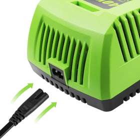 Powilling charger compatible with 29462 and 29472 battery models.