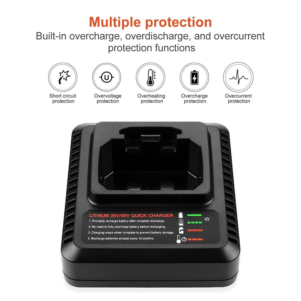 Powilling compact charger body designed for portable use.