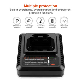 Powilling compact charger body designed for portable use.