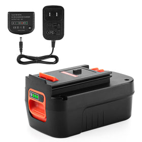 Powilling HPB18 battery on charger with indicator light for quick status checks.