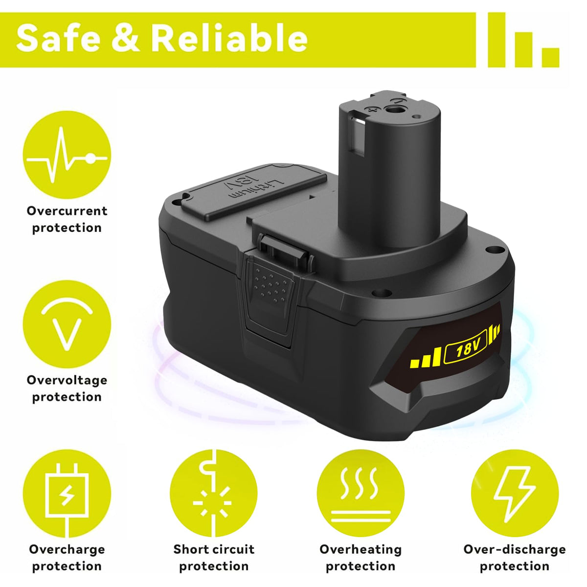Powilling idle-power retention image highlights low self-discharge over months.