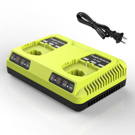 Powilling P117 replacement charger front view with dual charging ports for efficiency.