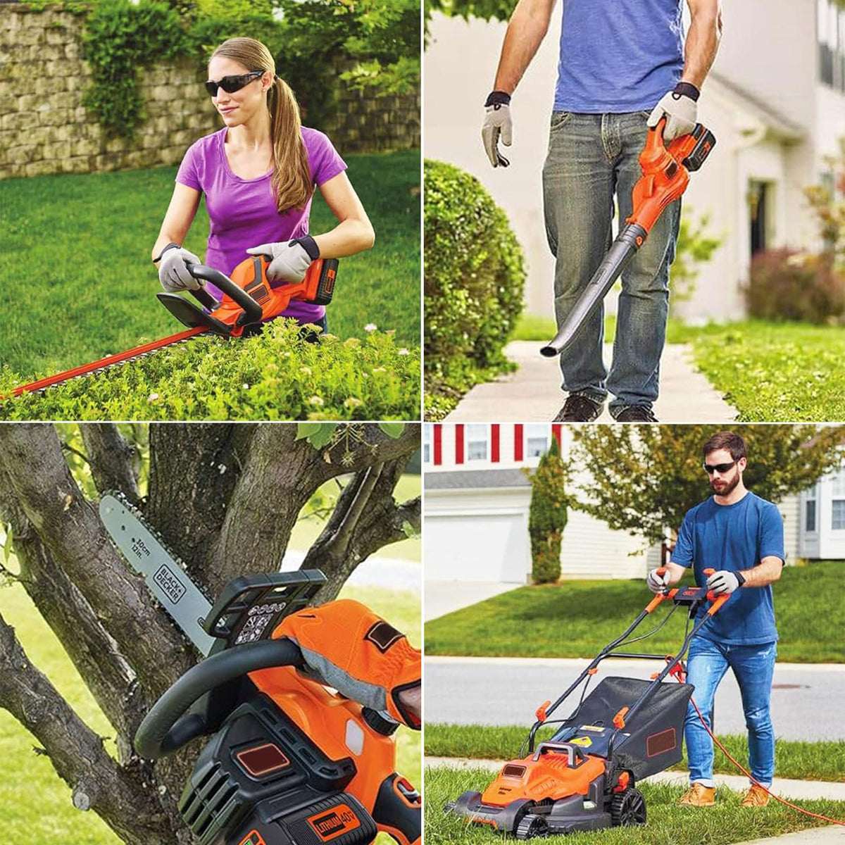 Powilling suitable for lawn mower and outdoor tool use with Black & Decker systems.