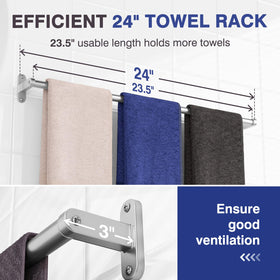 Powools bathroom rack assembly enables quick setup with included hardware