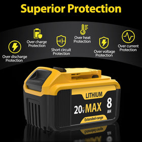 Dual-pack PowQualliane batteries for uninterrupted work sessions
