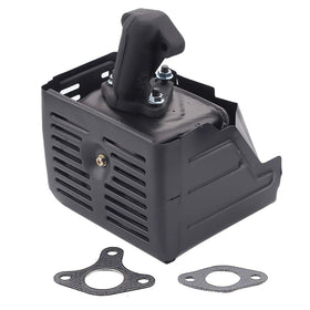 Powtol muffler installed on engine demonstrates compatibility and steady operation