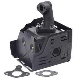 Powtol packaging contents illustrate muffler, shield, and gaskets included