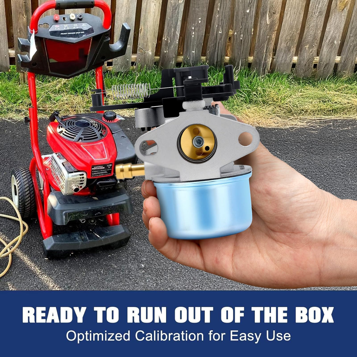 Powtol spark plug included for reliable starts and steady engine performance.