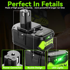 POWTREE battery pack with visual indicator aids monitoring power