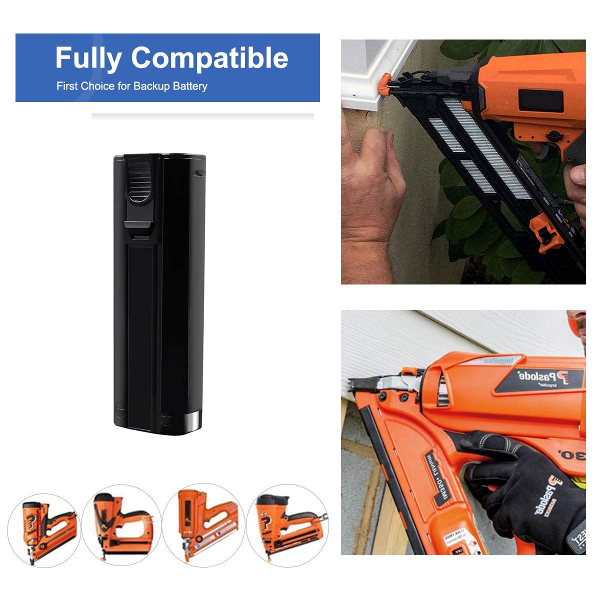 POWTREE higher capacity for longer work intervals before recharging