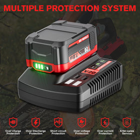 POWTREE rapid-charge technology reduces downtime between tasks