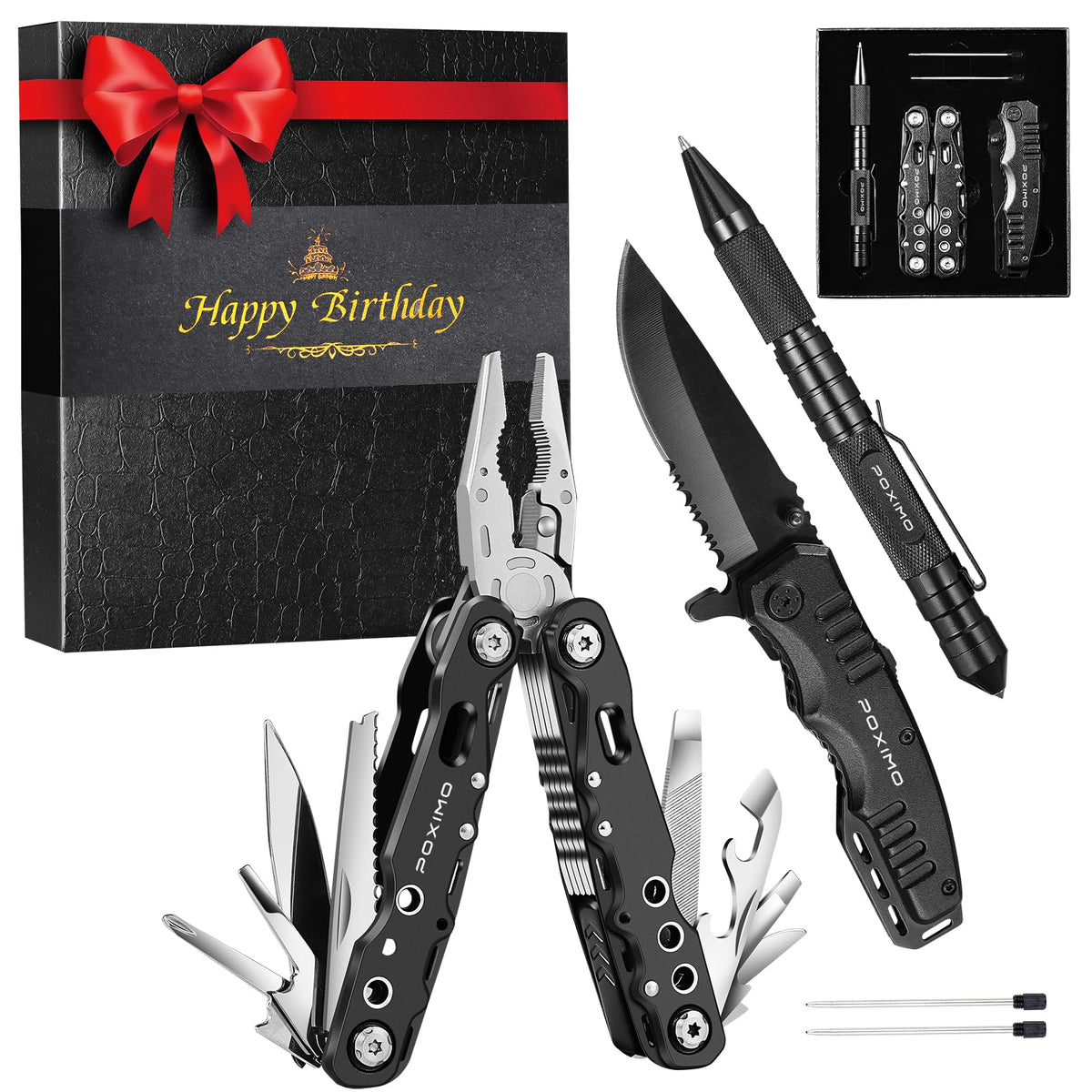 POXIMO PFT 14-in-1 multi-tool pliers for quick repairs on the go