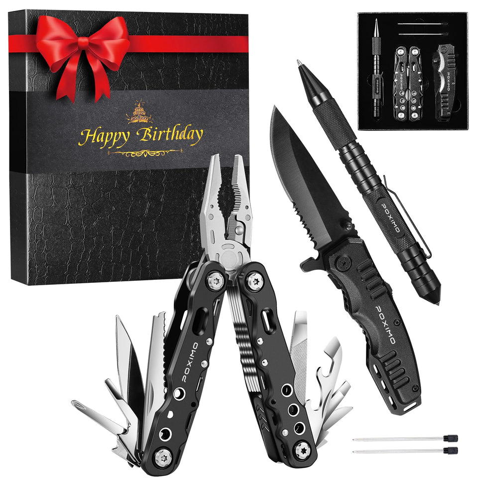 POXIMO PFT 14-in-1 multi-tool pliers for quick repairs on the go